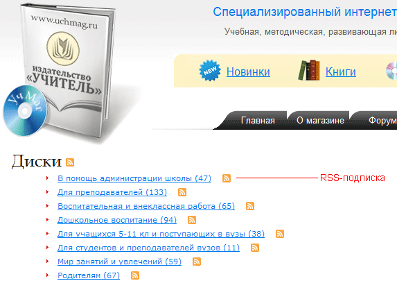 Подписка на раздел