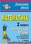 Математика. 2 класс: поурочные планы по учебнику М. И. Башмакова, М. Г. Нефедовой. Часть I