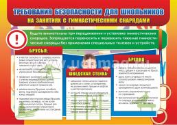 Комплект плакатов "Техника безопасности на уроках физкультуры": 4 плаката с методическим сопровождением (Формат А3) — интернет-магазин УчМаг