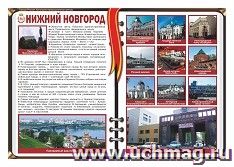 Плакат "Нижний Новгород - административный центр Приволжского федерального округа": Формат А3 — интернет-магазин УчМаг