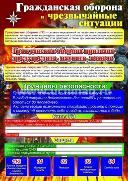 Комплект плакатов "Гражданская оборона и техногенные катастрофы": 4 плаката формата А2 — интернет-магазин УчМаг