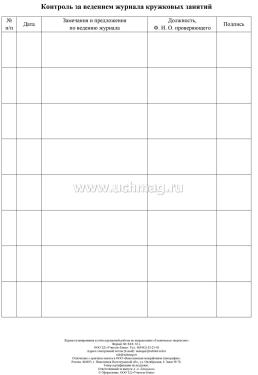 Журнал планирования и учёта кружковой работы по направлению "Техническое творчество" — интернет-магазин УчМаг