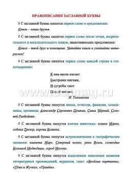 Русский язык.Орфограммы. Главные правила. 1-4 классы: комплект из 4 карт для подготовки к контрольным и проверочным работам, закрепления правильных написаний — интернет-магазин УчМаг