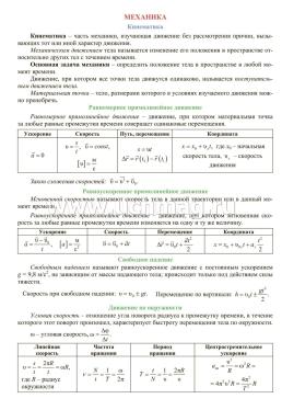 Физика. 7-11 классы. Основные определения и формулы: комплект из 8 карт для подготовки к контрольным работам, экзаменам — интернет-магазин УчМаг
