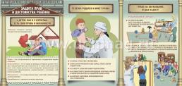 Защита прав и достоинства ребенка. Ширмы с информацией для родителей и педагогов из 6 секций — интернет-магазин УчМаг